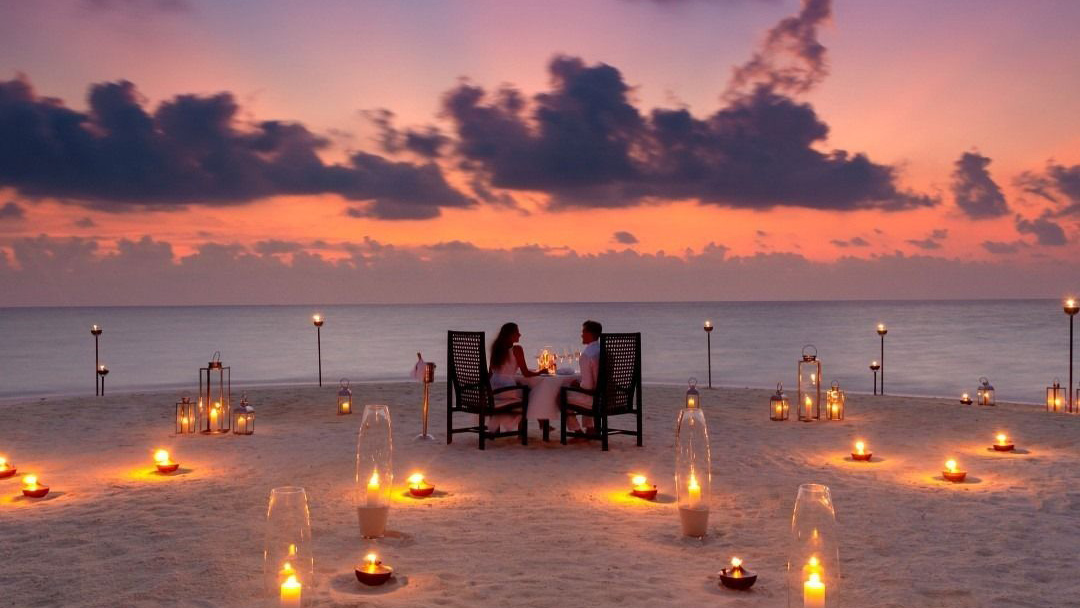 Romantic Dinner at Maldives